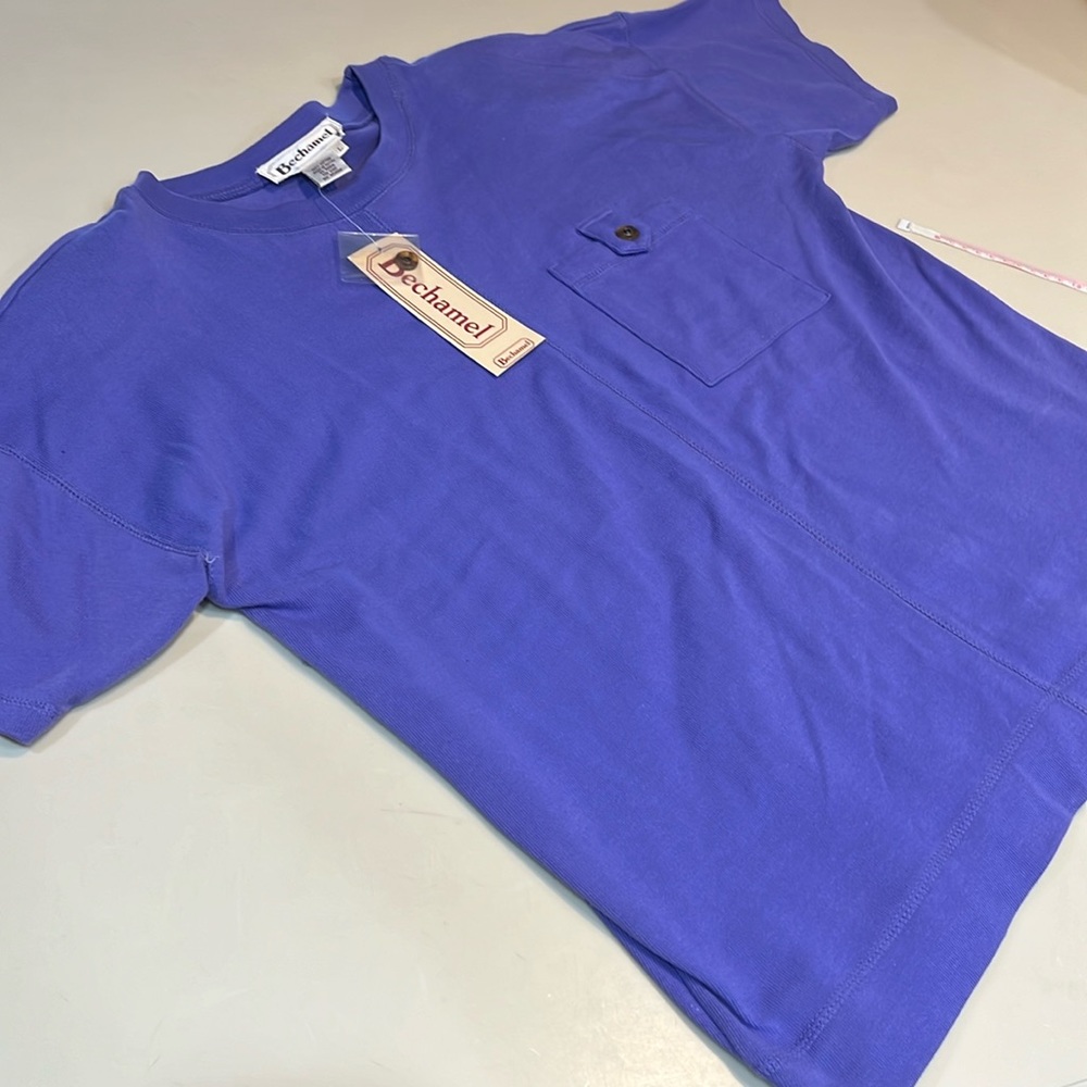 Vintage NWT Bechamel cotton top purple Lg
